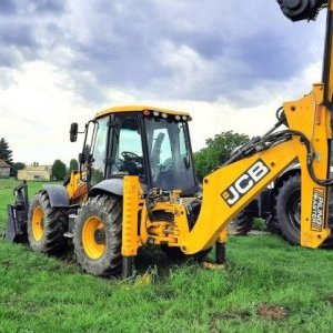 foto jak nowy JCB 4CX Piling  koparko ladovarka +wiertnica 14m