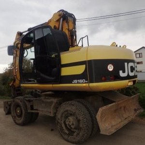 foto 17t koparka 5lyzki JCB 160W platniczki