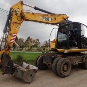 foto 17t koparka 5lyzki JCB 160W platniczki